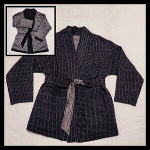 NWT Nike Yoga Therma-Fit Luxe Wrap Top/Cardigan REVERSIBLE DX6375-010 Black 1X